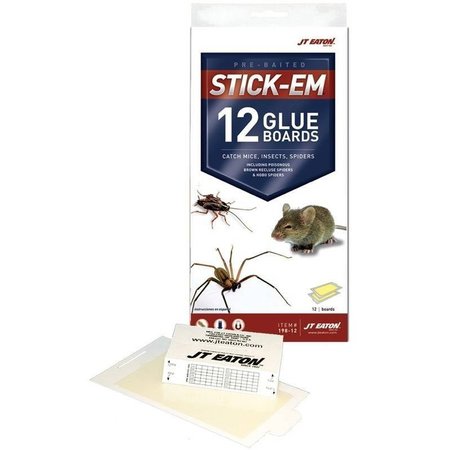 JT EATON Trap Glue Mouse/Insect 12Pk 198-12